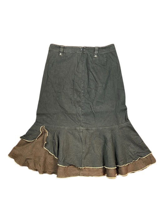 Vintage Rosa Rosam Denim Skirt Brown - M