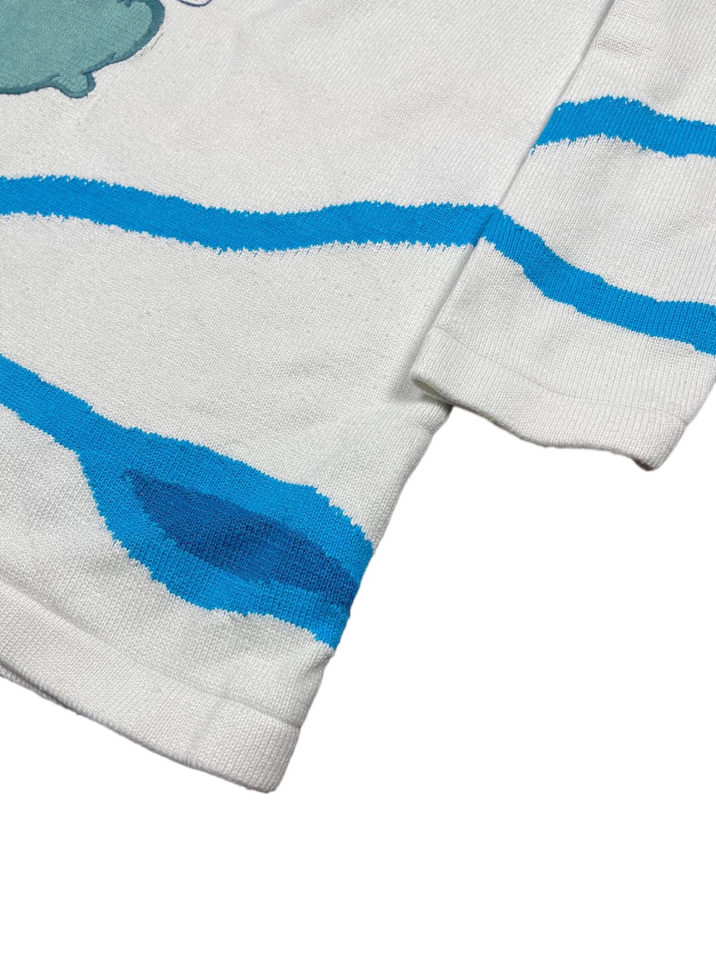 Vintage Iceberg 2001 Arielle Fish Knitted Sweatshirt White - S