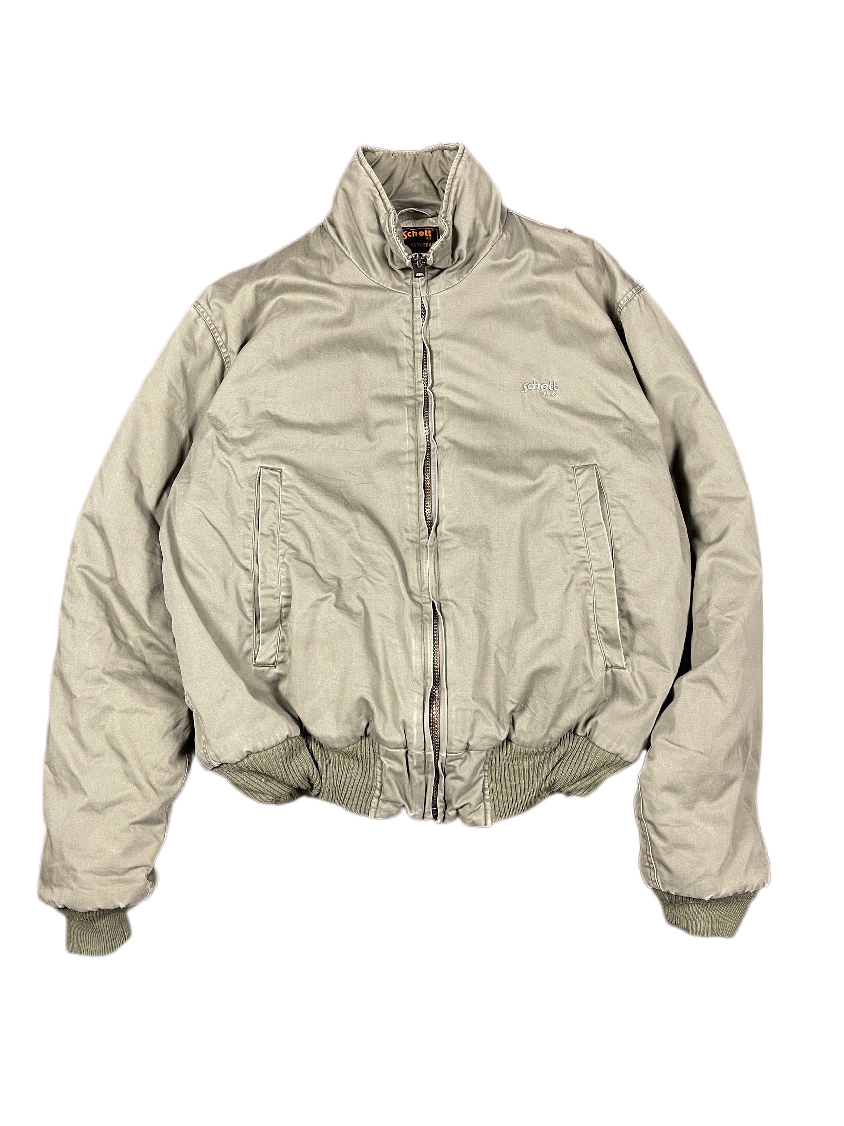Vintage Schott Bomber Jacket Gray - L