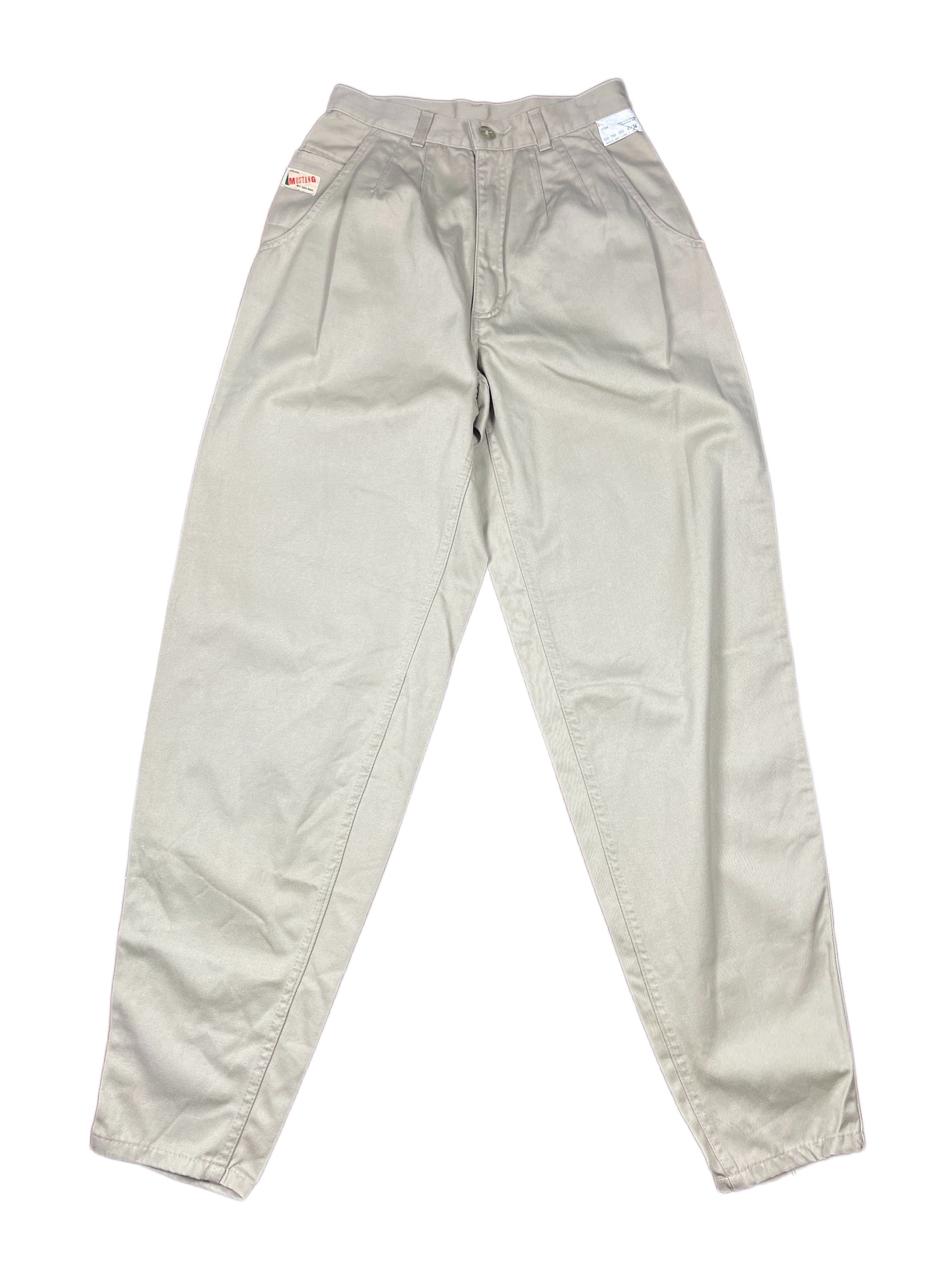 Vintage Mustang 1980s Cloth Pants Cream - XS/S