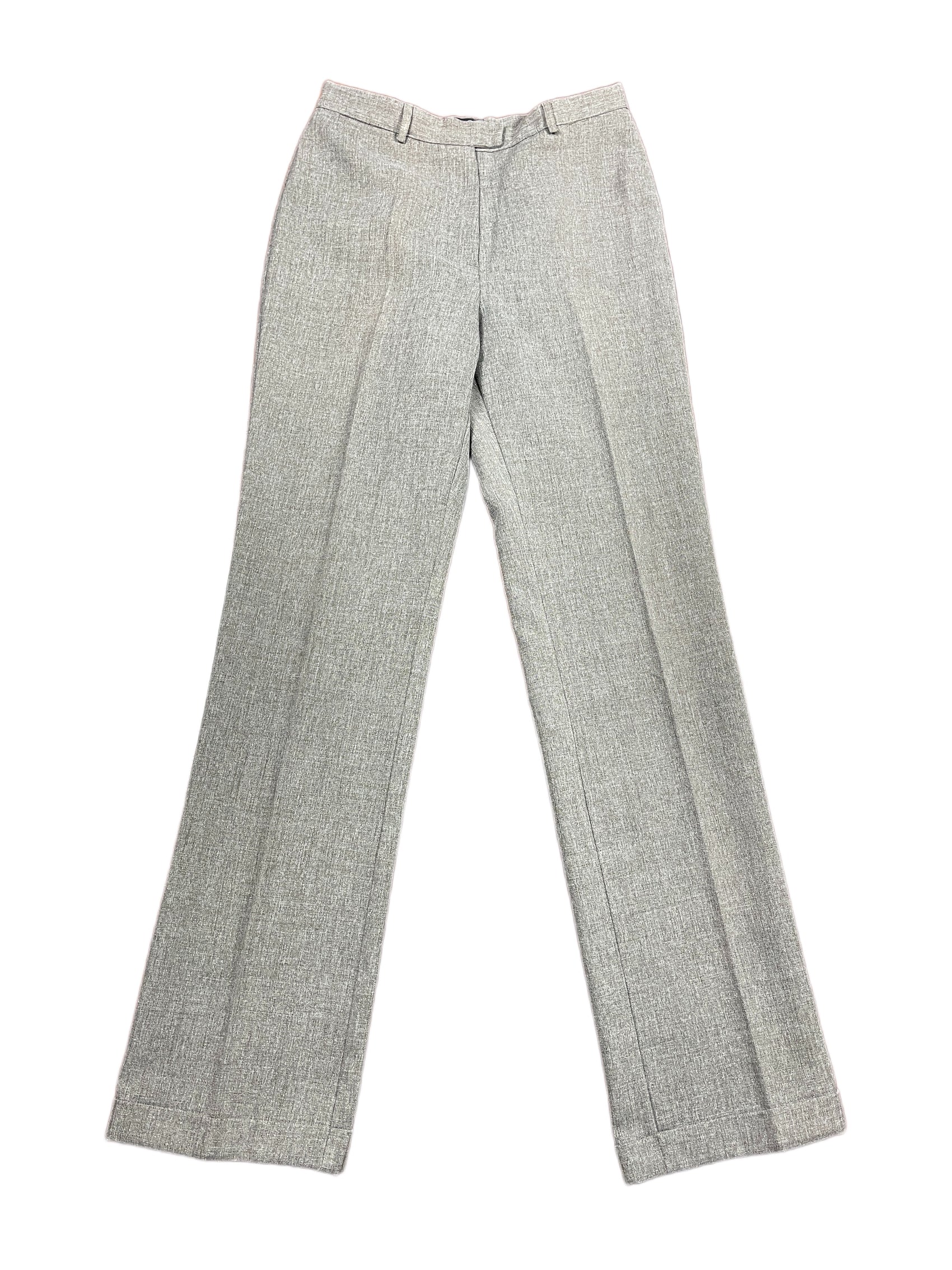 Vintage Easy Wear Bootcut Cloth Pants Gray - L