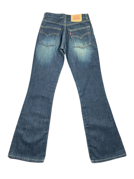 Vintage Levi's Low Waist Flared Denim Pants Blue - S/M