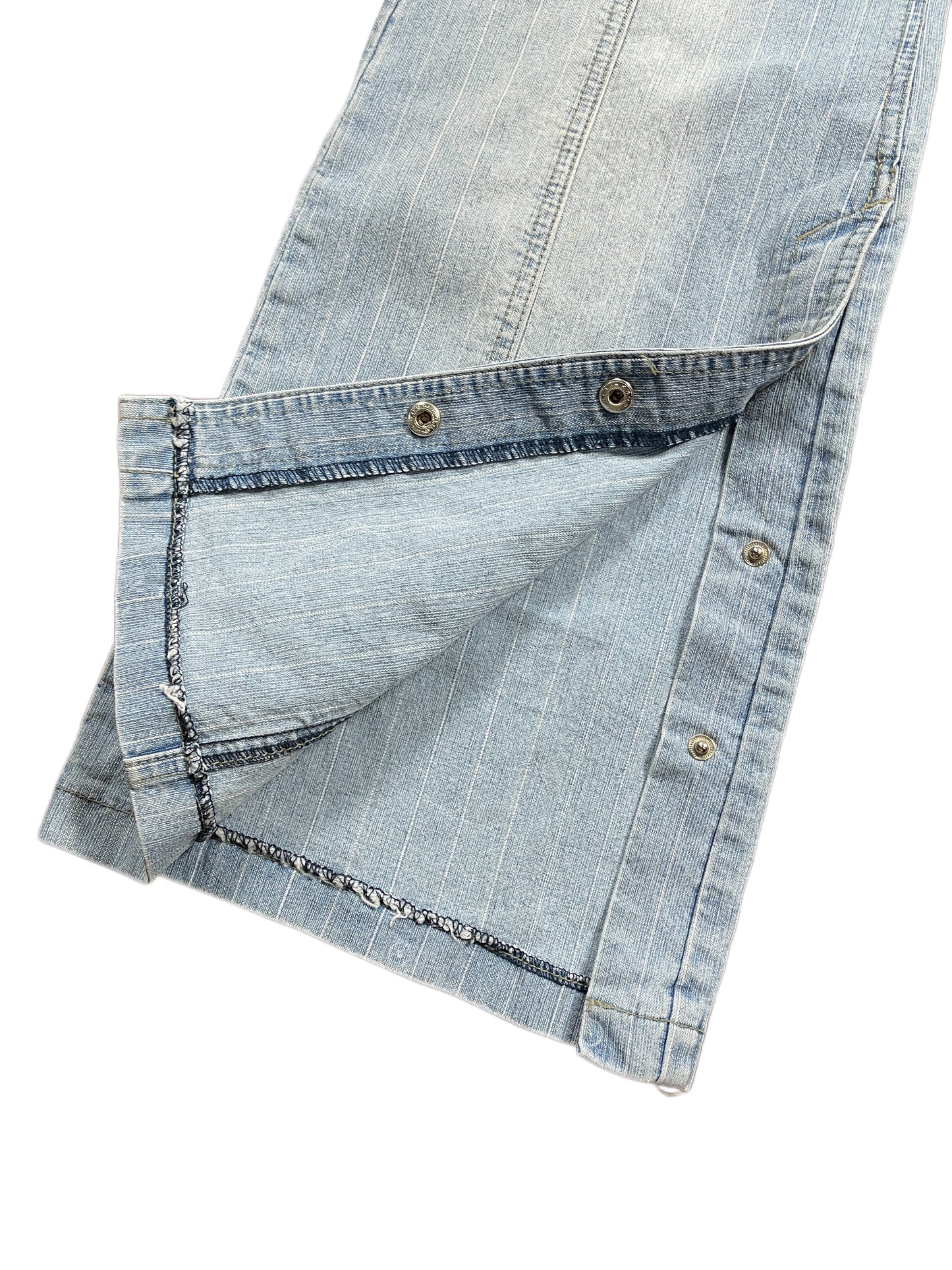 Y2k Activebrd Flared Low Waist Denim Pants Blue - S