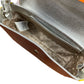 Patrizia Pepe Leather Handbag Silver Multicolor