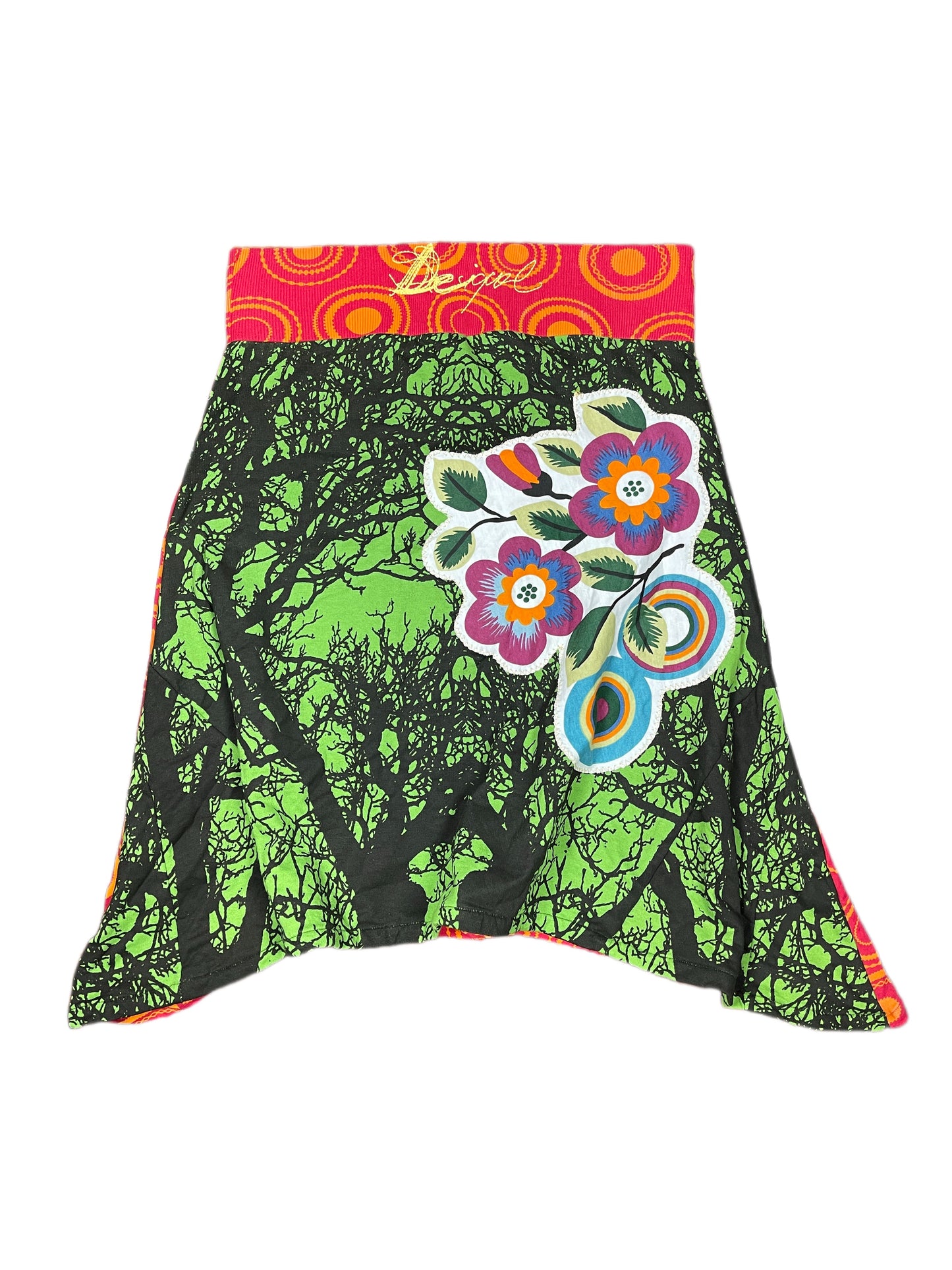 Y2k Desigual Skirt Multicolor - S