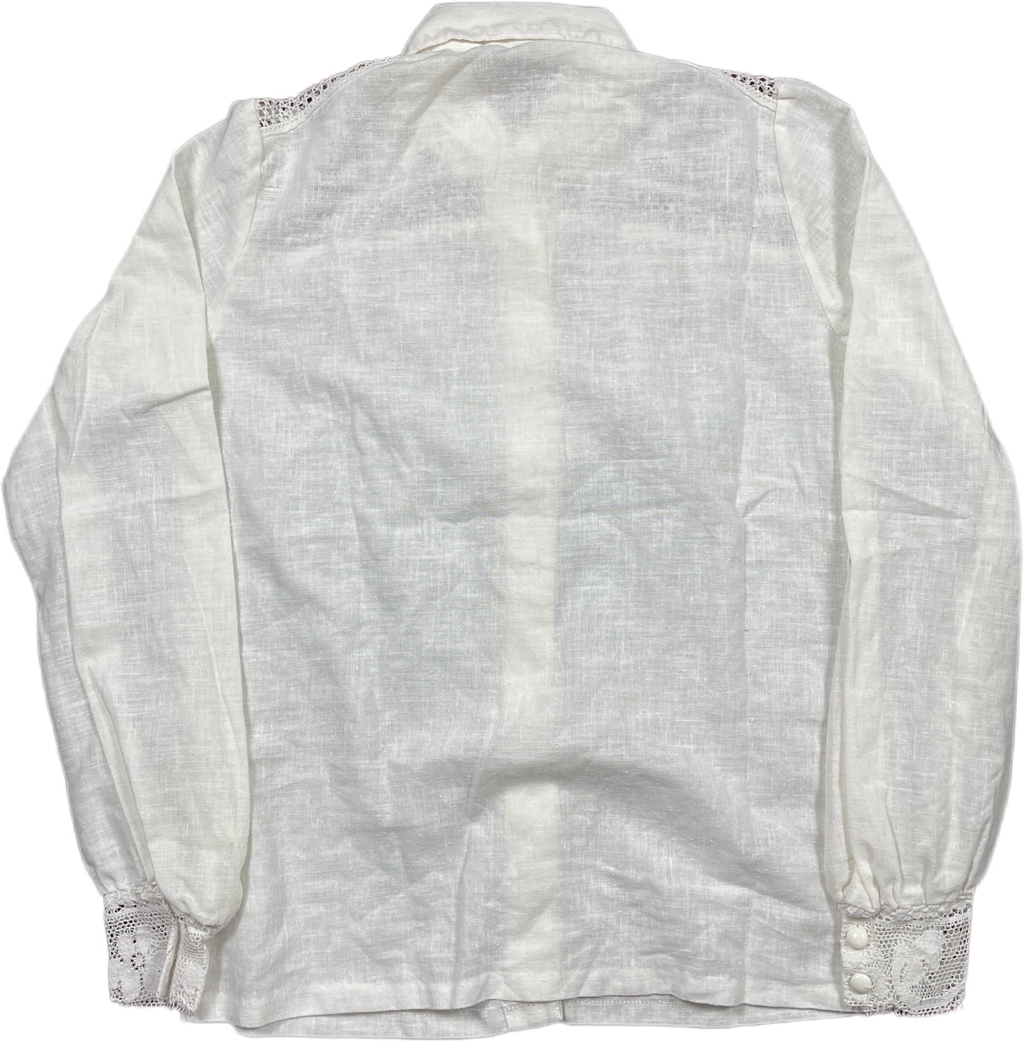 Vintage Sommermann Longsleeve Shirt White Cotton Blend S