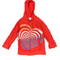 Y2k 47 Street Zipper Hoodie Red - XS