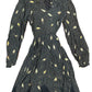 Vintage Long Sleeve Dress Black - M