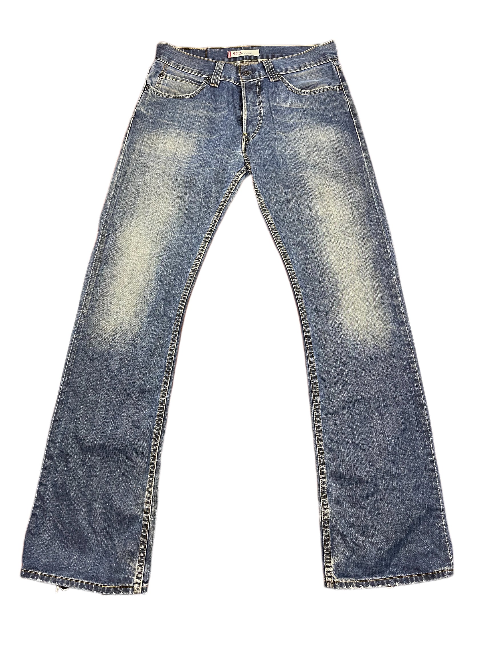 Y2k Levi's 512 Bootcut Denim Pants Blue - L
