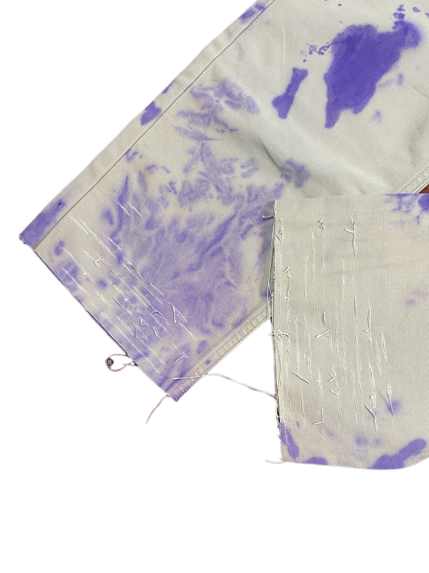 Y2k Levi's 559 UpCycled Denim Pants Beige Purple - M/L