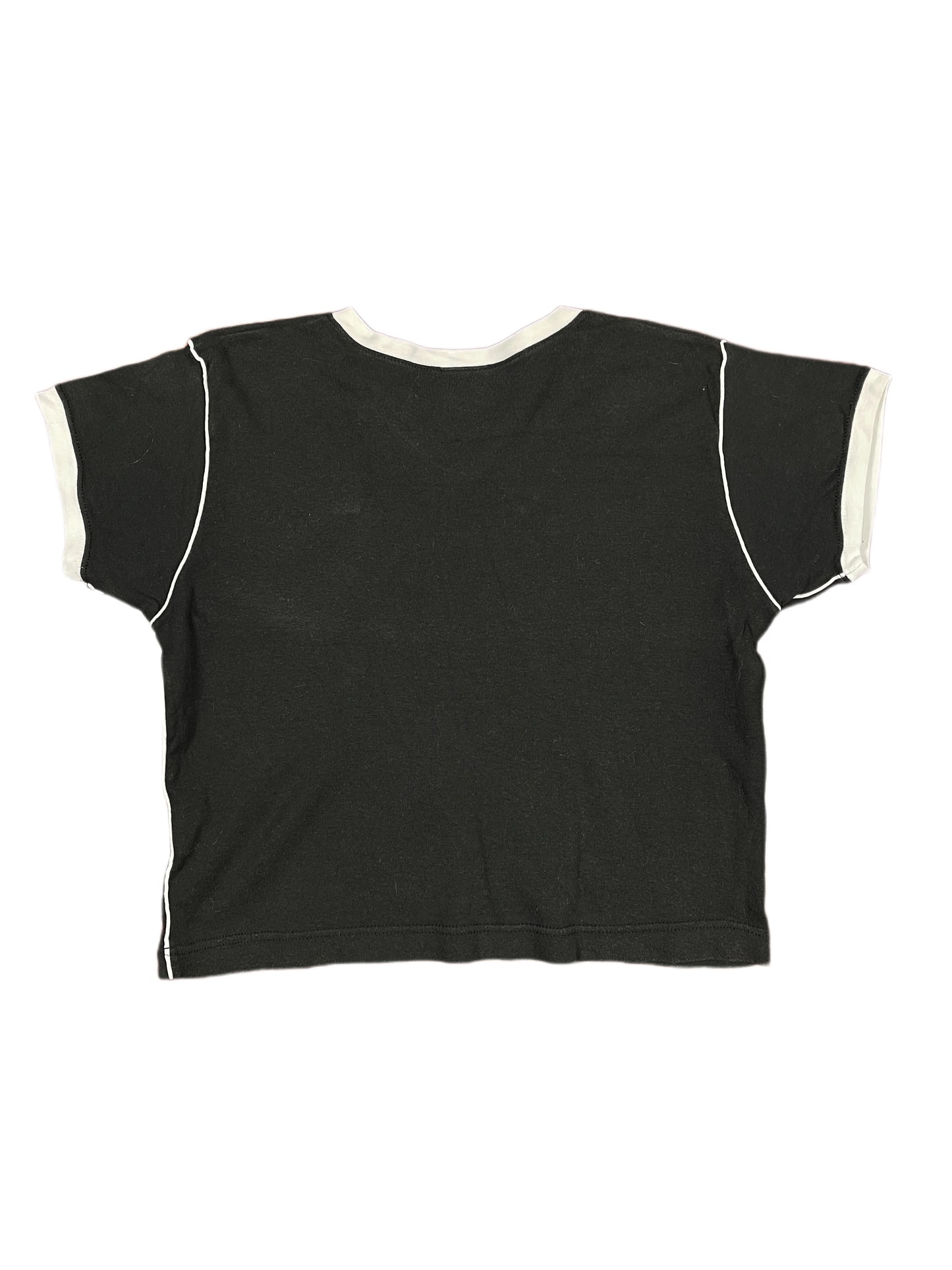 Y2k Nike Court Short Sleeve Top Black - S