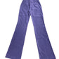 Y2k Waipai Flared Low Waist Pants Purple - S