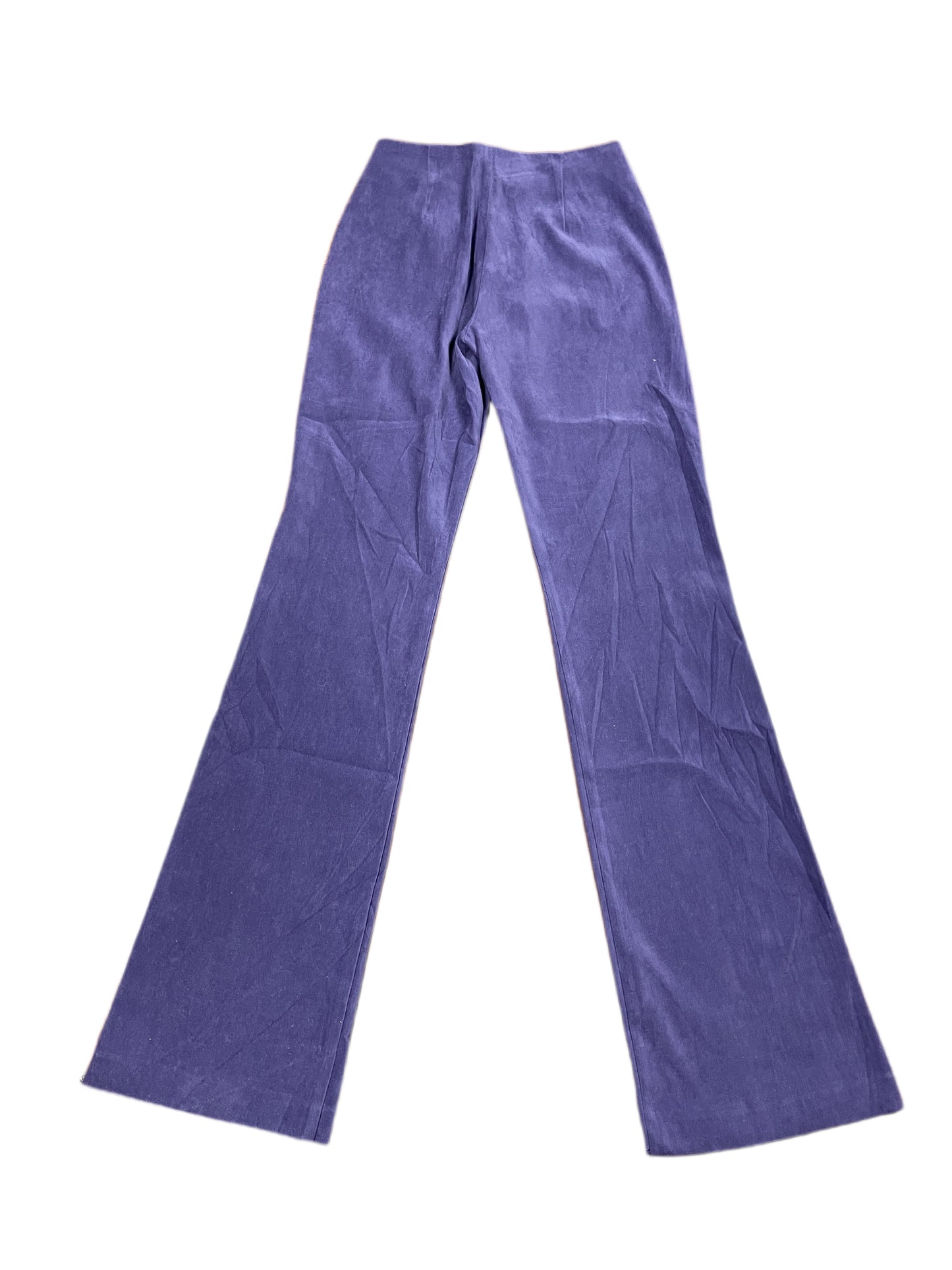 Y2k Waipai Flared Low Waist Pants Purple - S