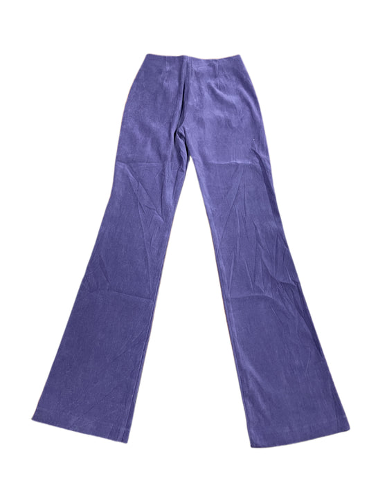 Y2k Waipai Flared Low Waist Pants Purple - S