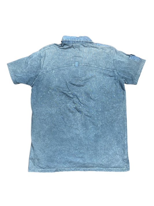 Y2k DIesel Polo Shirt Blue - M