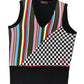 Y2k Replay Sleeveless Knit Sweatshirt Multicolor - M