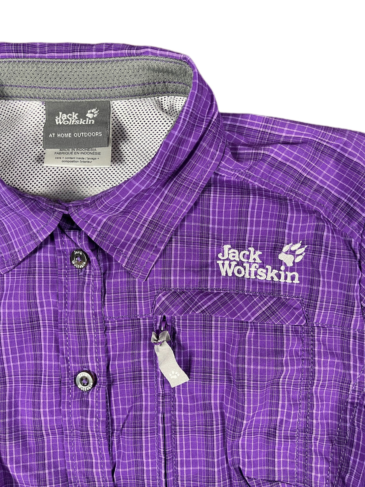 Jack Wolfskin Short Sleeve Top Purple - S