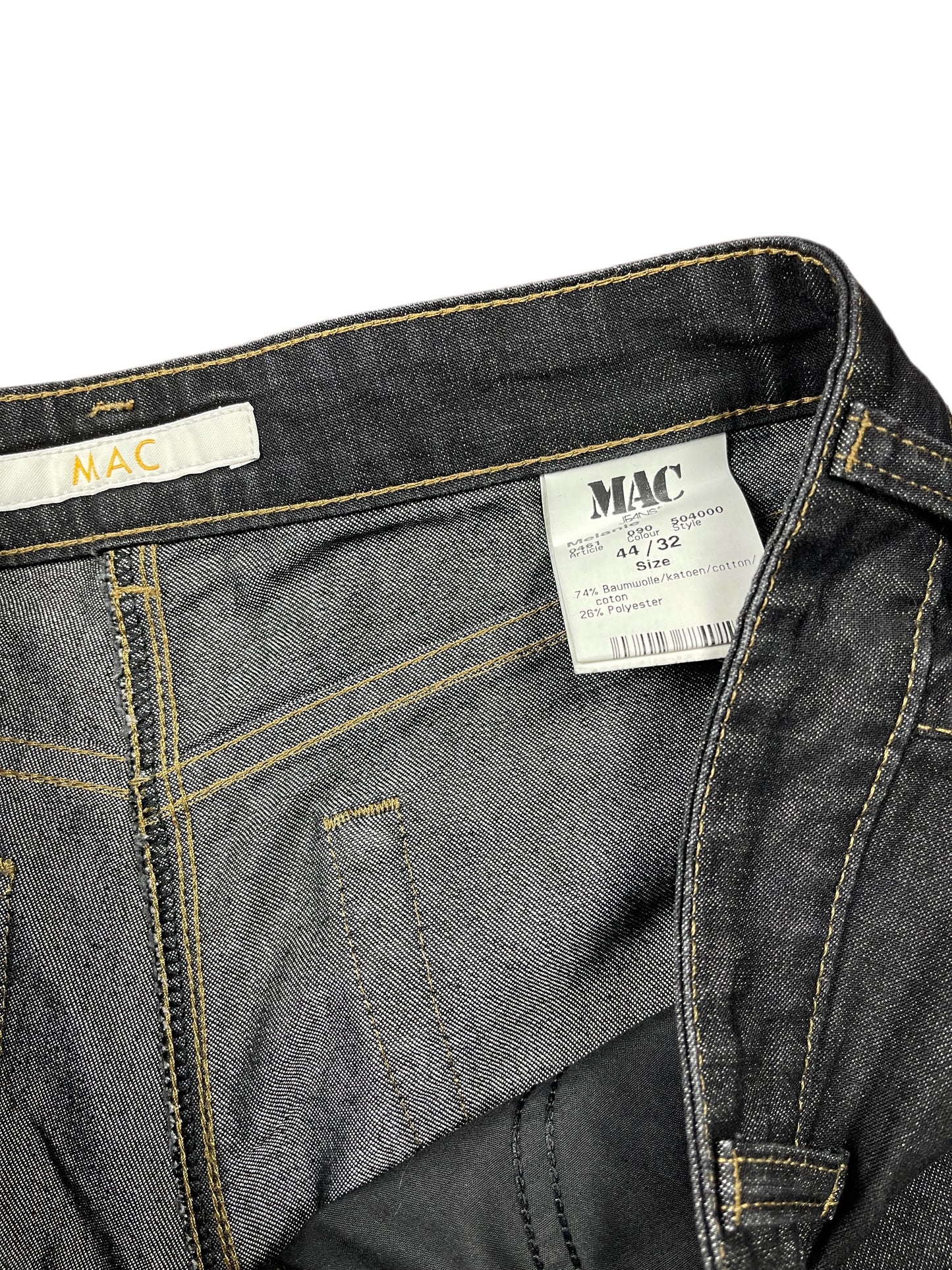 Y2k MAC Flared Denim Pants Black Blue - XXL