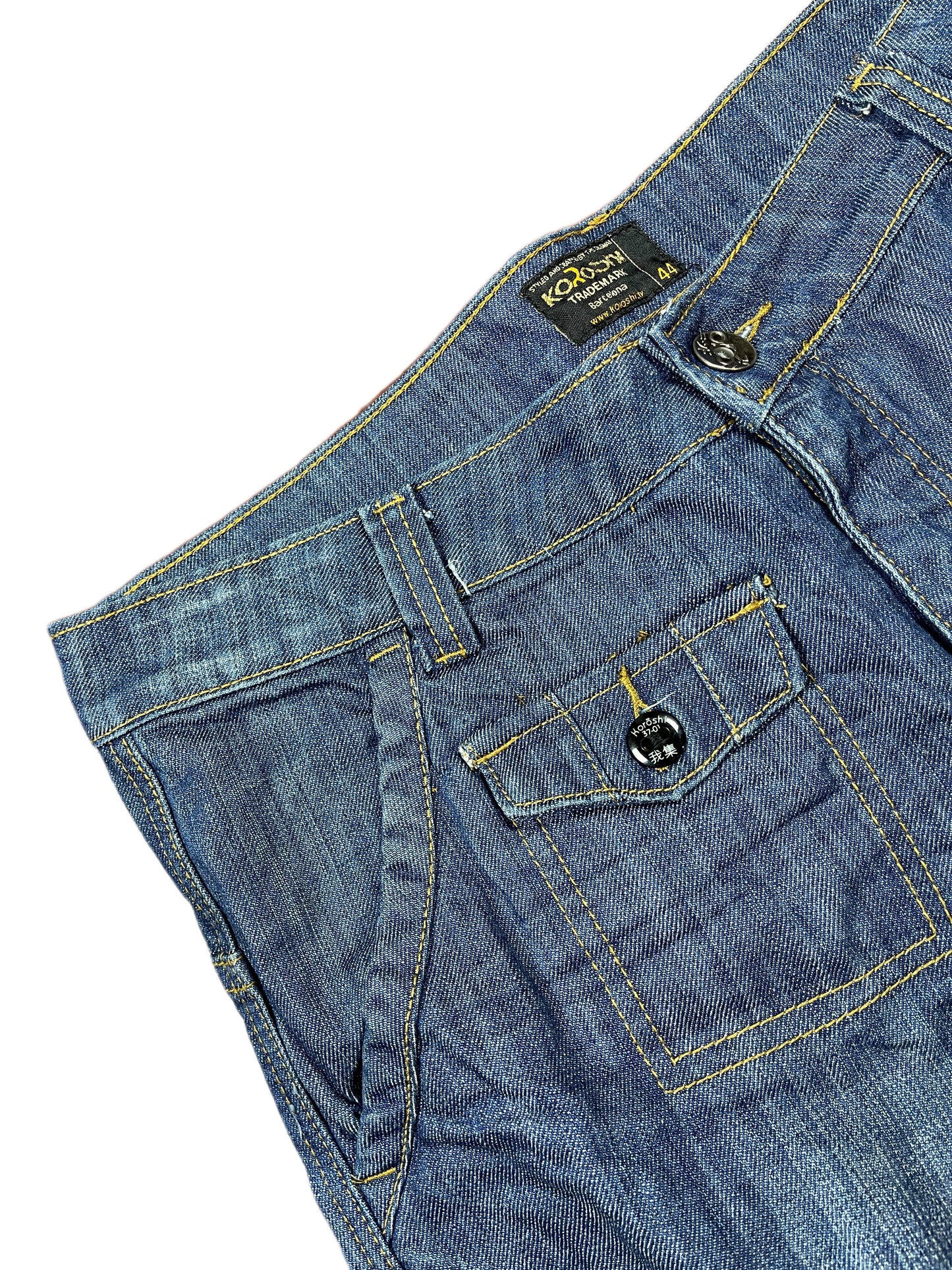Y2k Koroshi Denim Pants Blue - XL