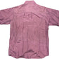 Vintage Silk Short Sleeve Shirt Burgundy L