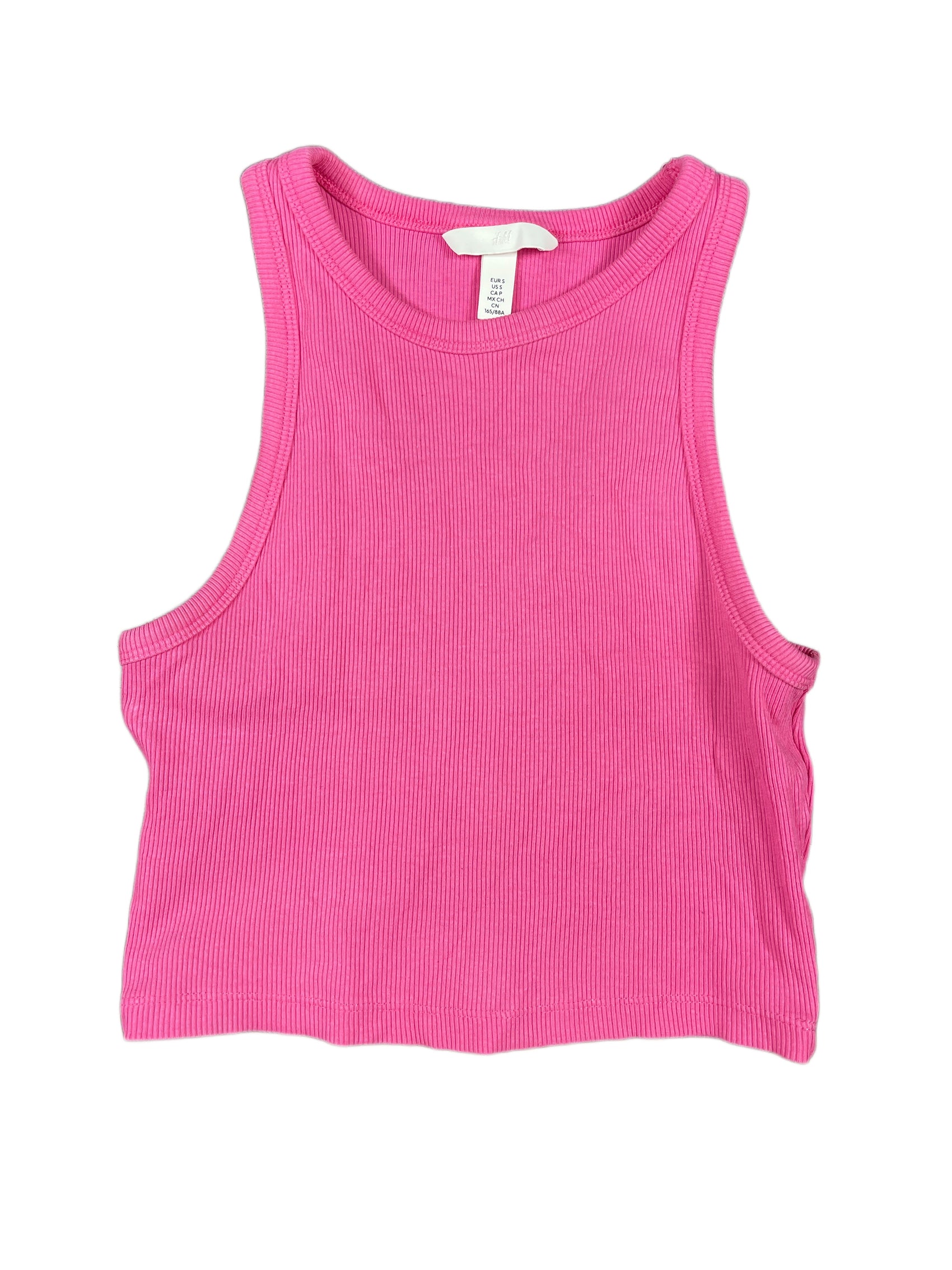 H&M Sleeveless Crop Top Pink - S