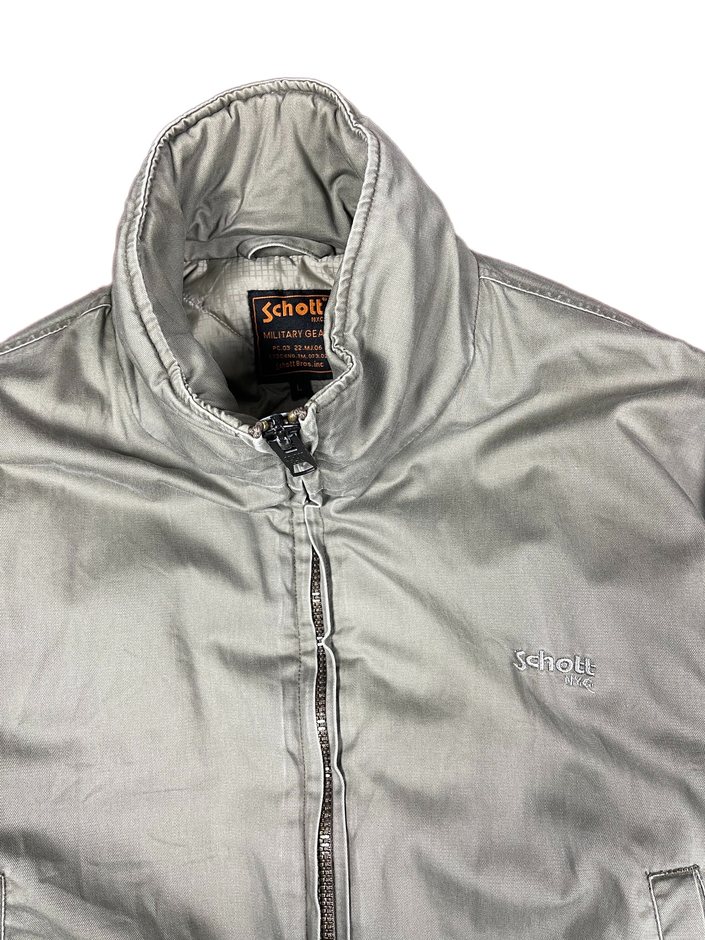 Vintage Schott Bomber Jacket Gray - L