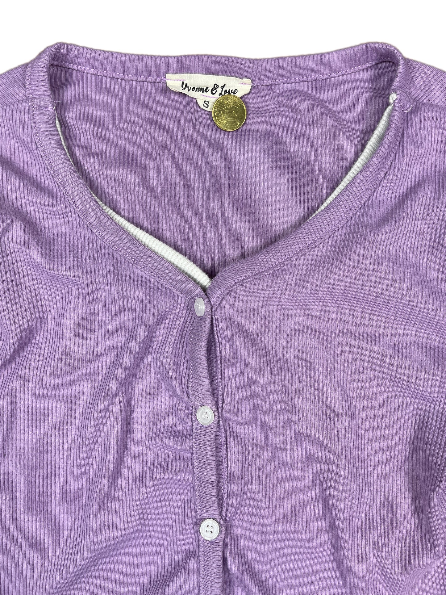 Y2k Yvonne & Love Long Sleeve Top Lavender - S