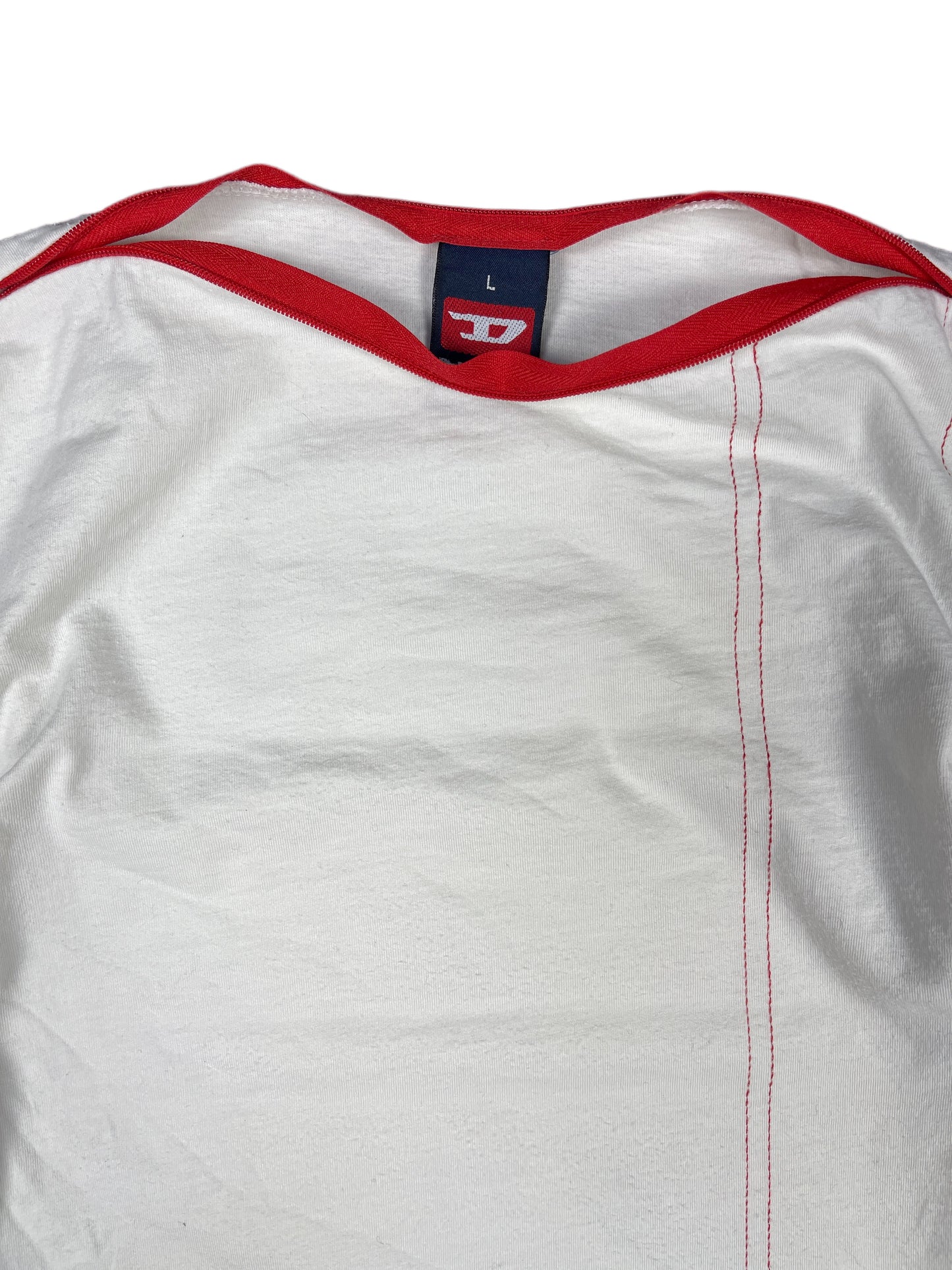 Y2k Diesel Long Sleeve Top White - L
