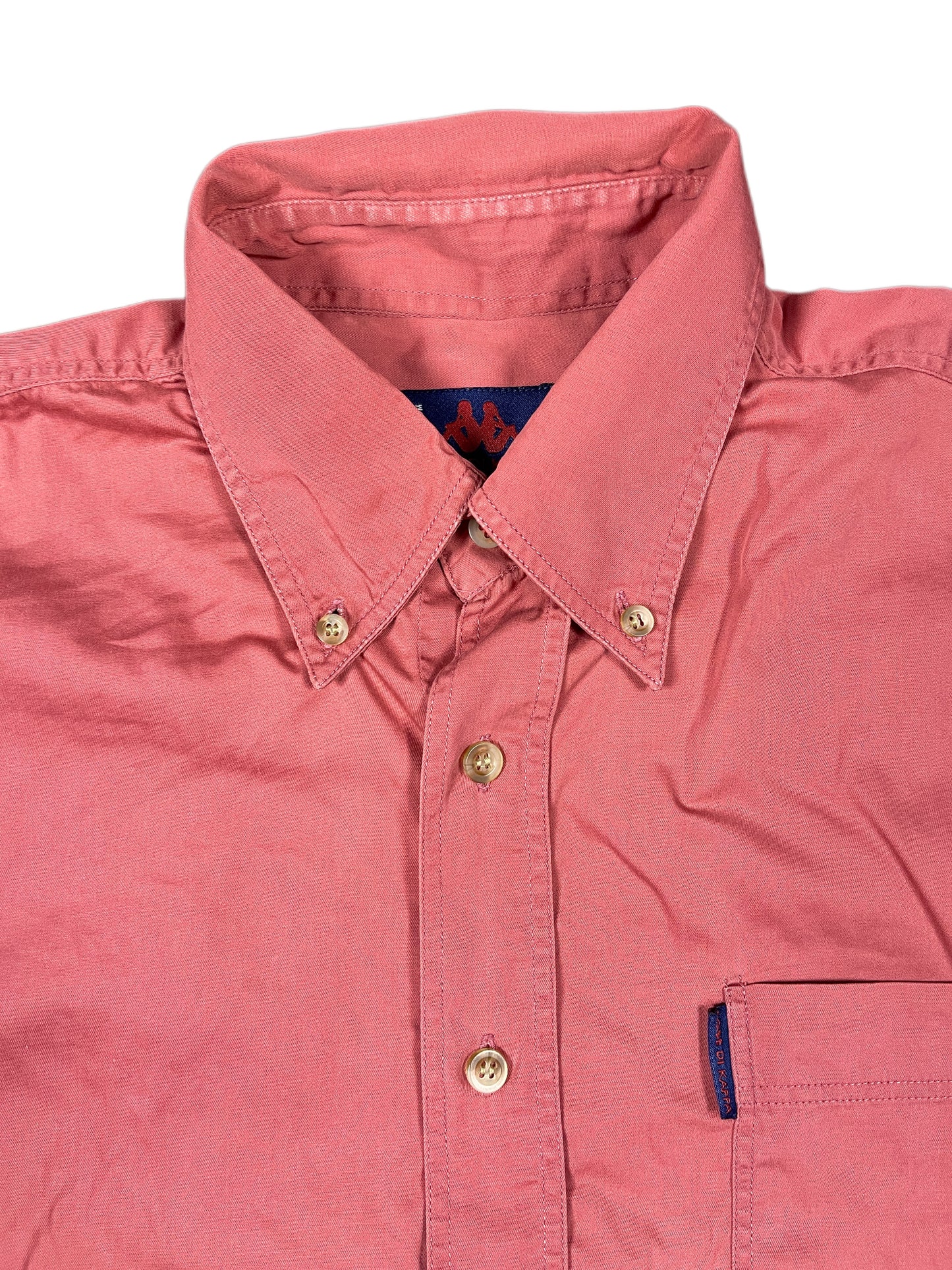 Vintage Kappa Long Sleeve Shirt Red - M