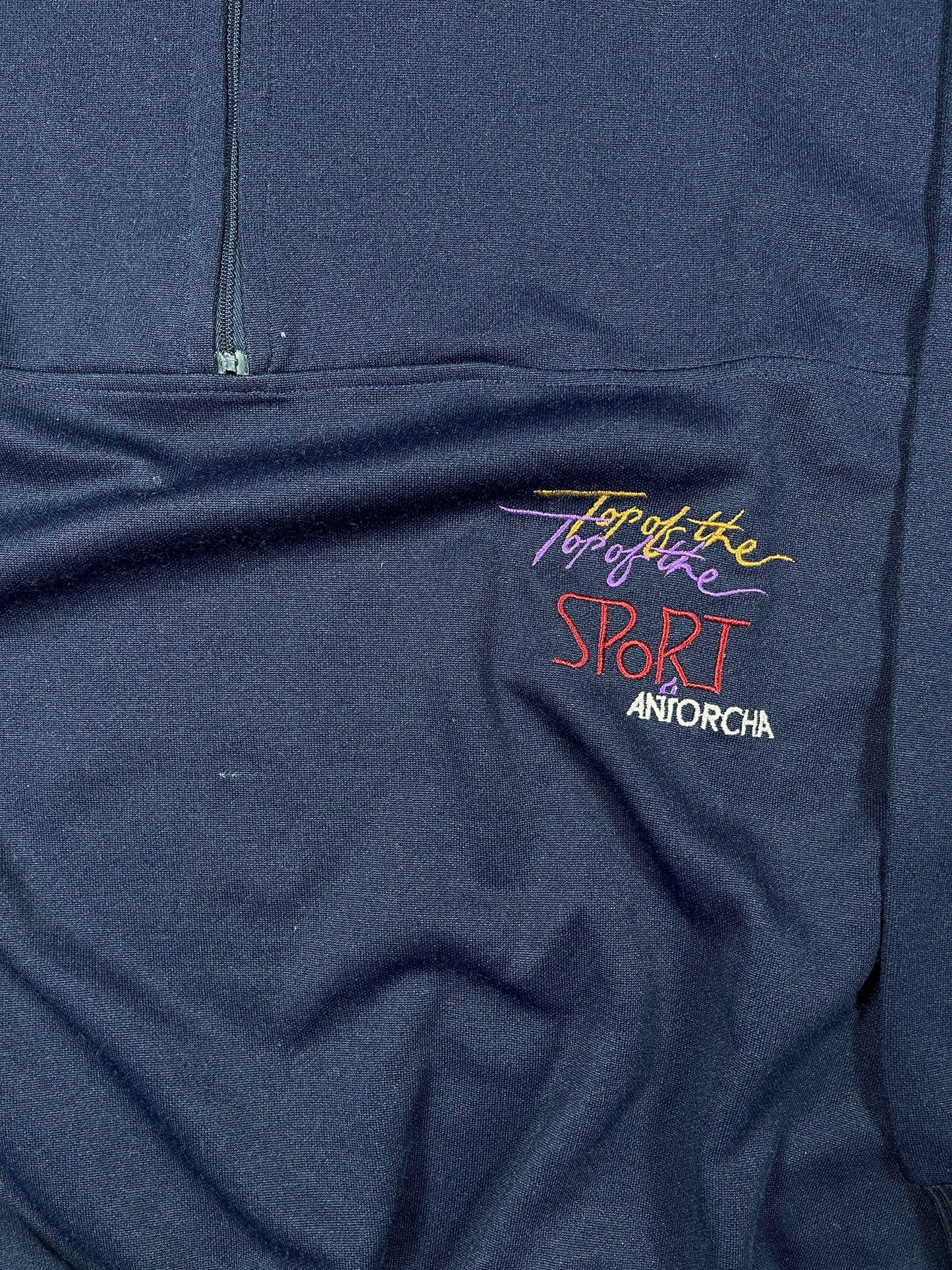 VIntage Sport Half Zip Jacket Navy Purple - XXL