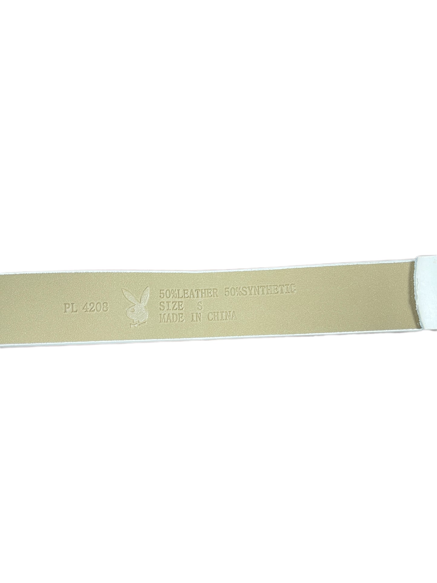 Y2k Playboy Belt White 2004