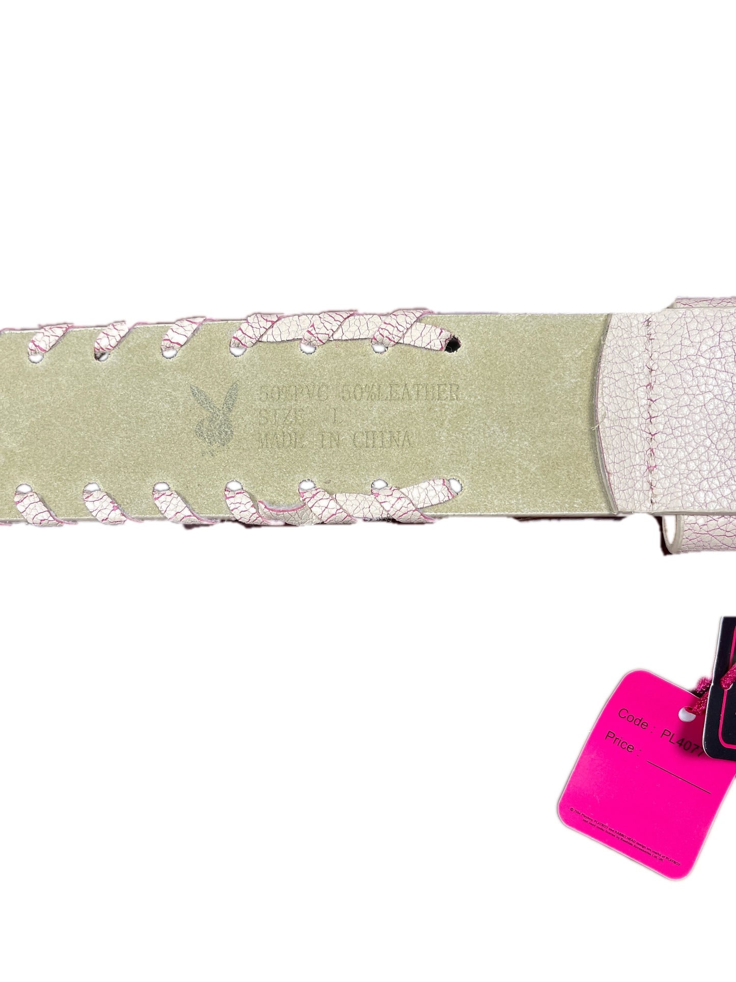 Y2k Playboy Belt Cream 2004
