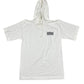Vintage 90s Reebok Workout T-Shirt w Hoodie White - M