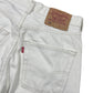 Vintage 501 Levi's Denim Pants White - XS