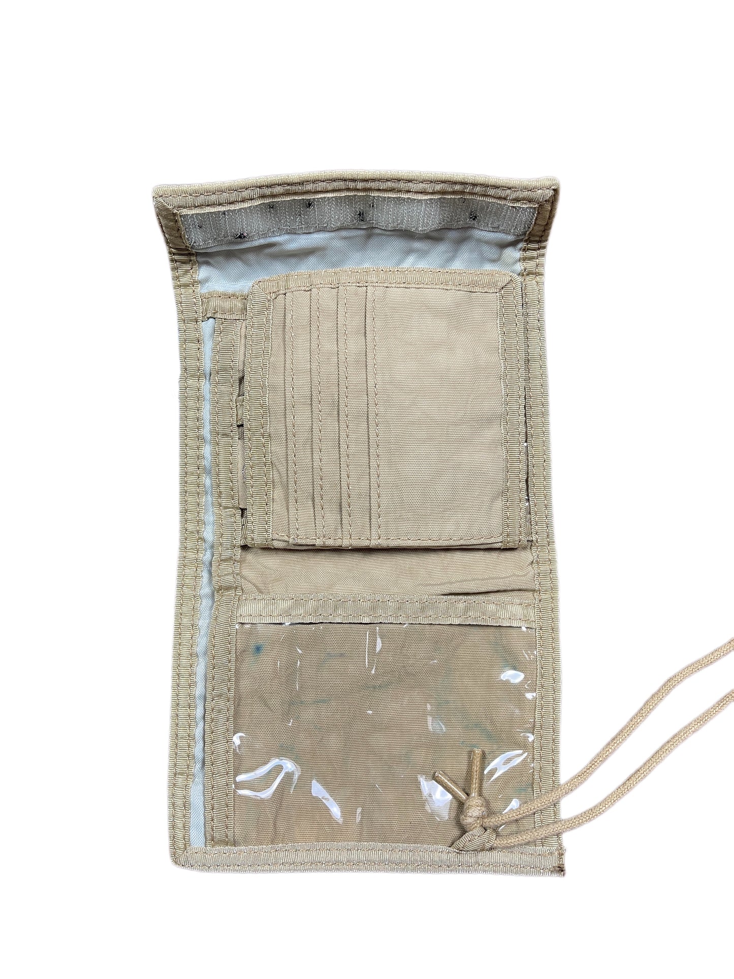 Vintage Kipling Neck Pouch Beige
