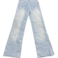 Y2k Activebrd Flared Low Waist Denim Pants Blue - S