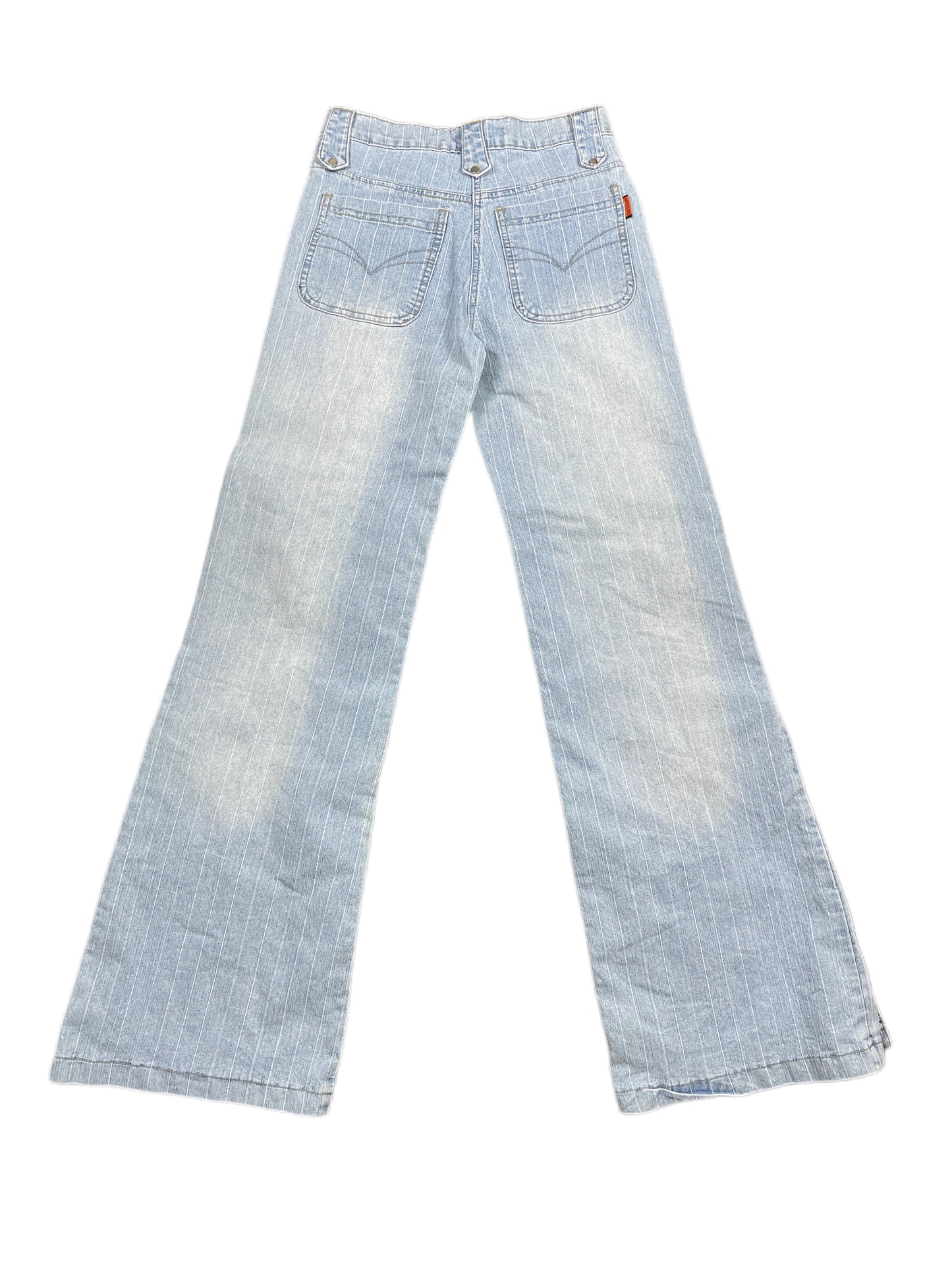 Y2k Activebrd Flared Low Waist Denim Pants Blue - S