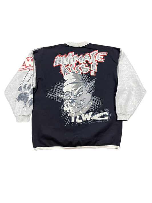 Y2k New Caro Pitbull Sweatshirt Black Gray - M