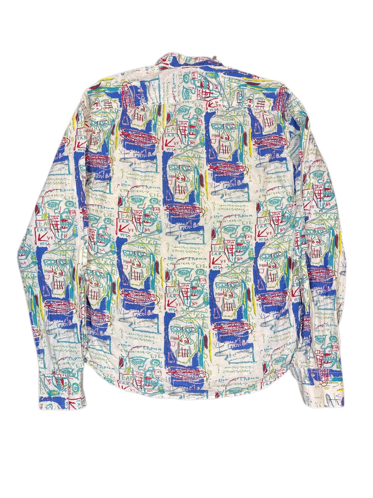 Desigual Long Sleeve Shirt White Multicolor - M