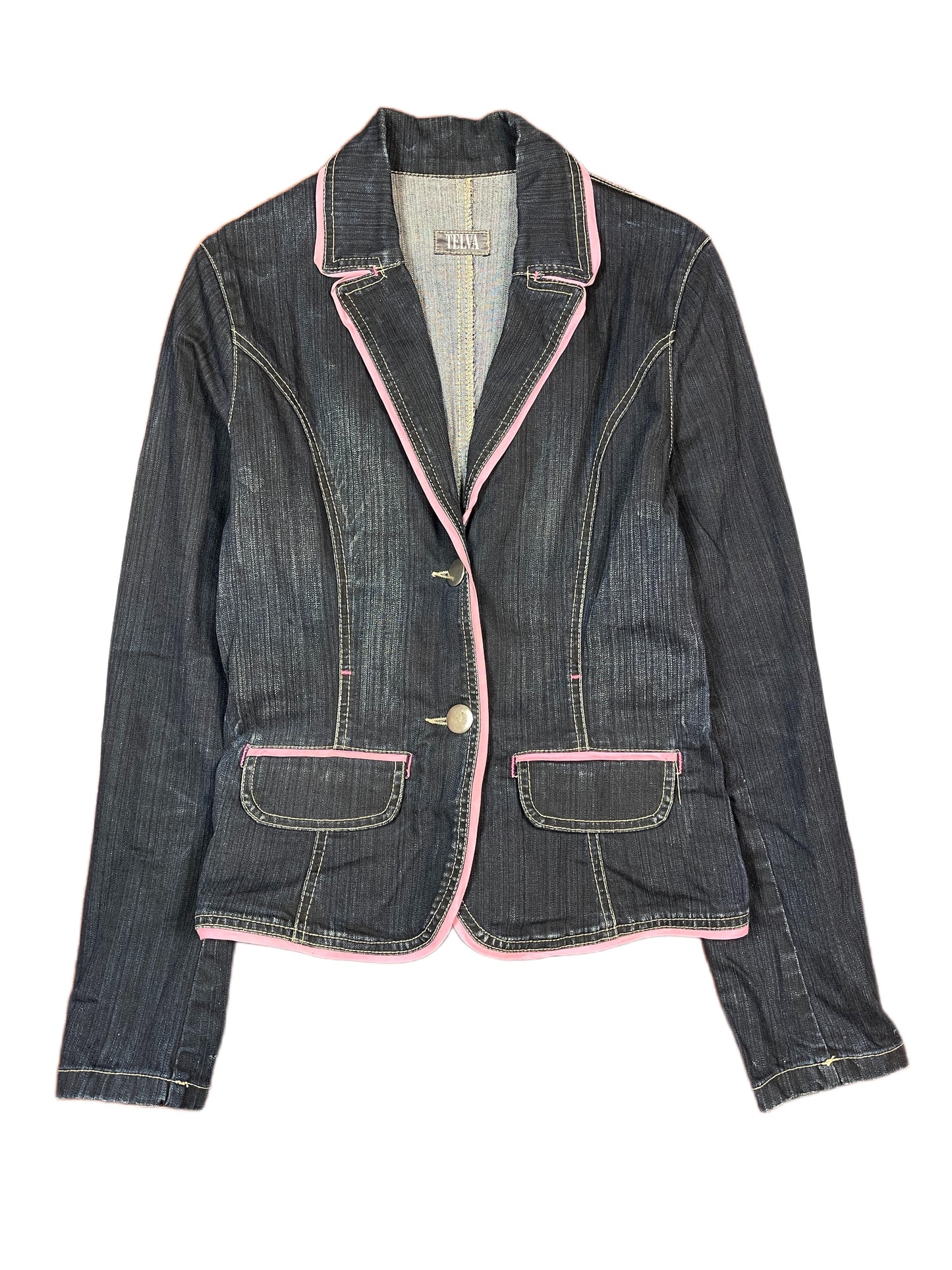 Y2k Telva Denim Jacket Blue - M