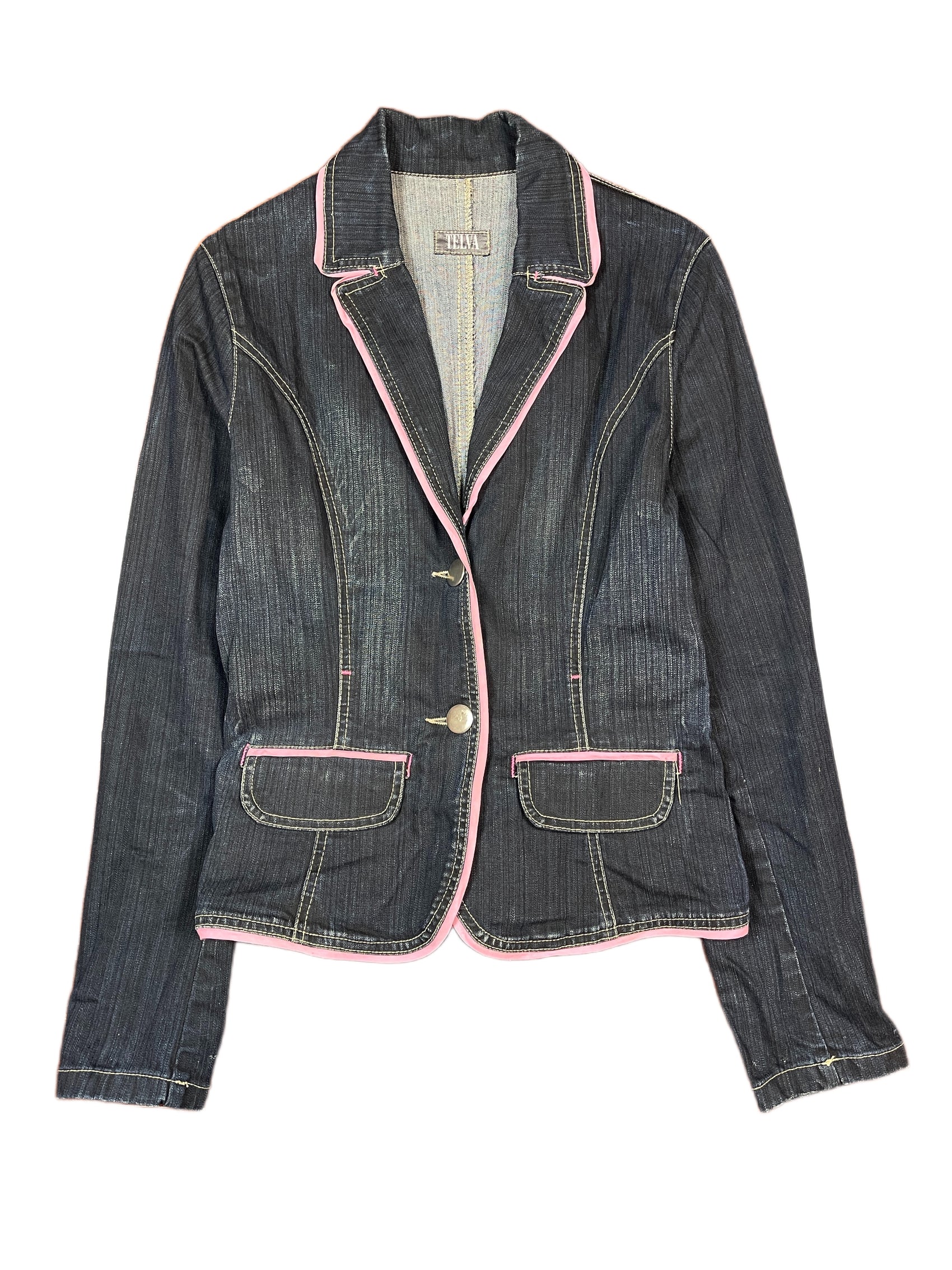 Y2k Telva Denim Jacket Blue - M