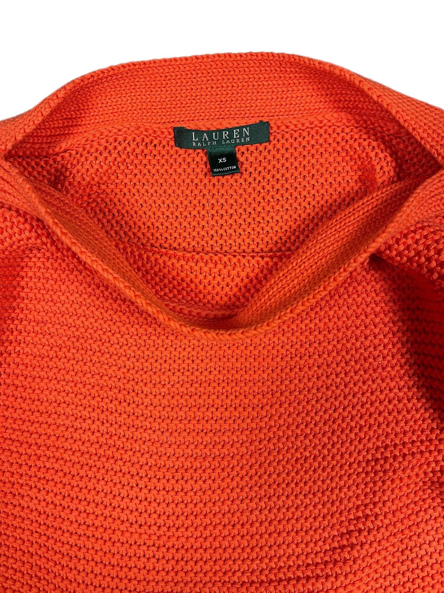 Ralph Lauren Green Line Knitted Sweatshirt Orange - XS
