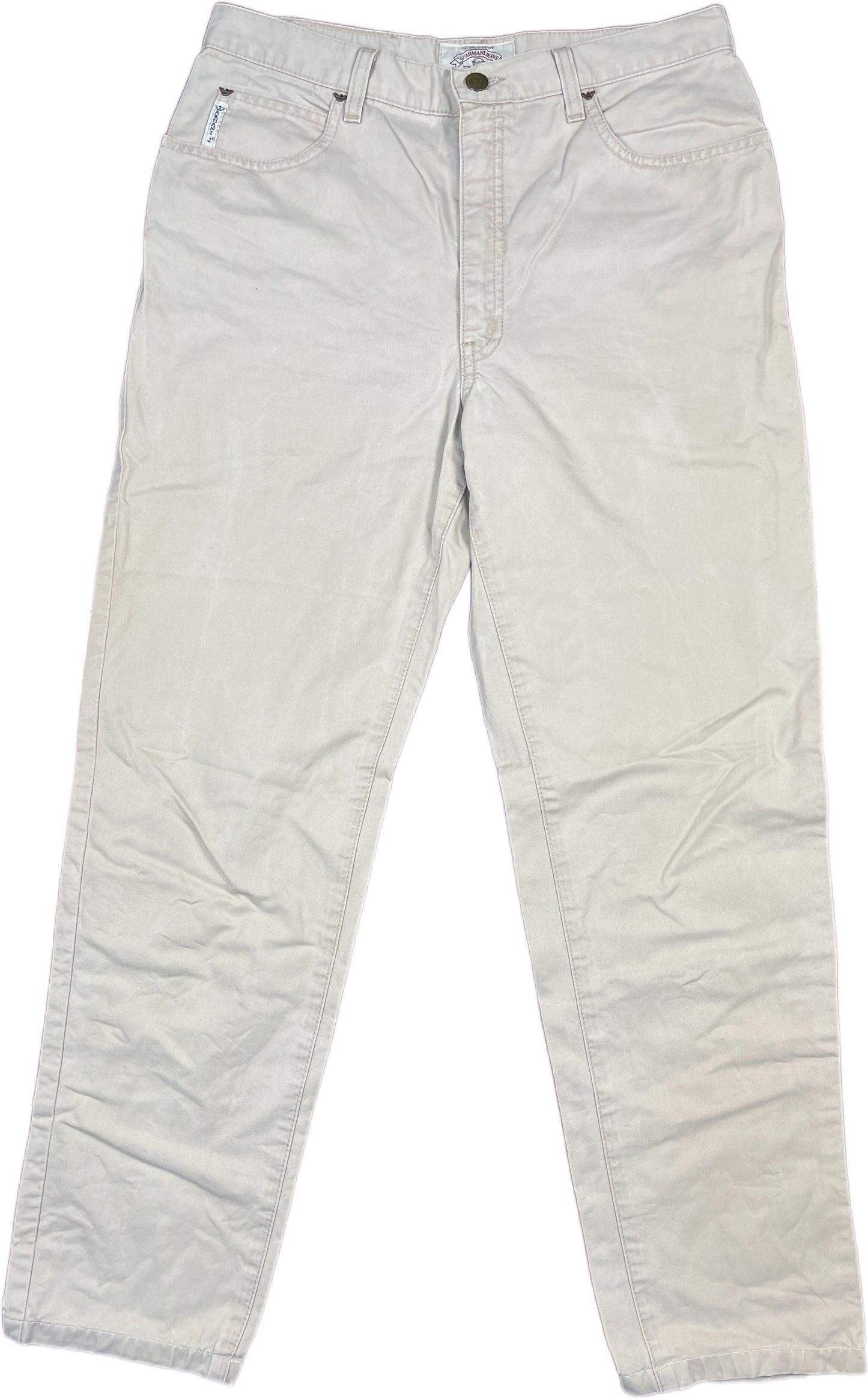 Vintage Armani Jeans Chino Pants Creme M