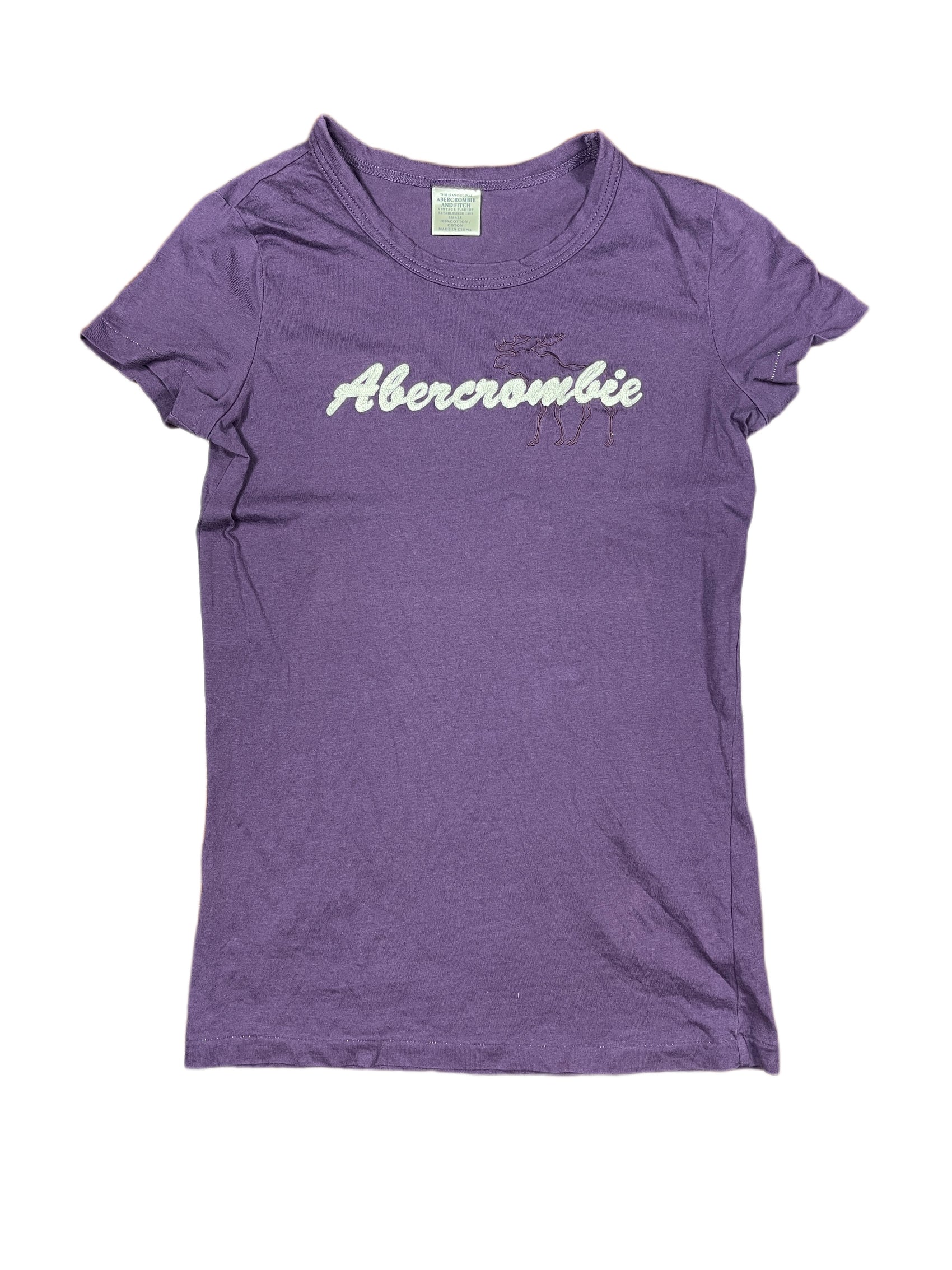 Abercrombie and Fitch Short Sleeve Top Purple - S
