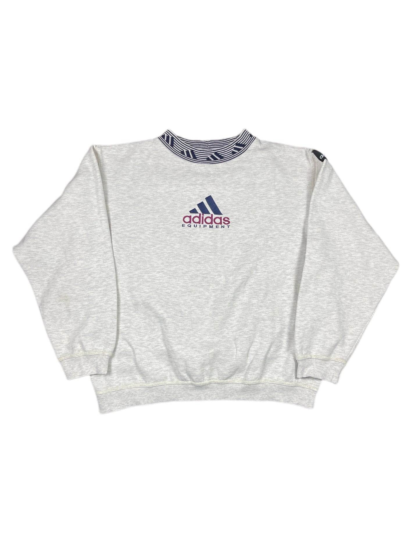 Vintage Adidas Equipment Sweatshirt Grey - L