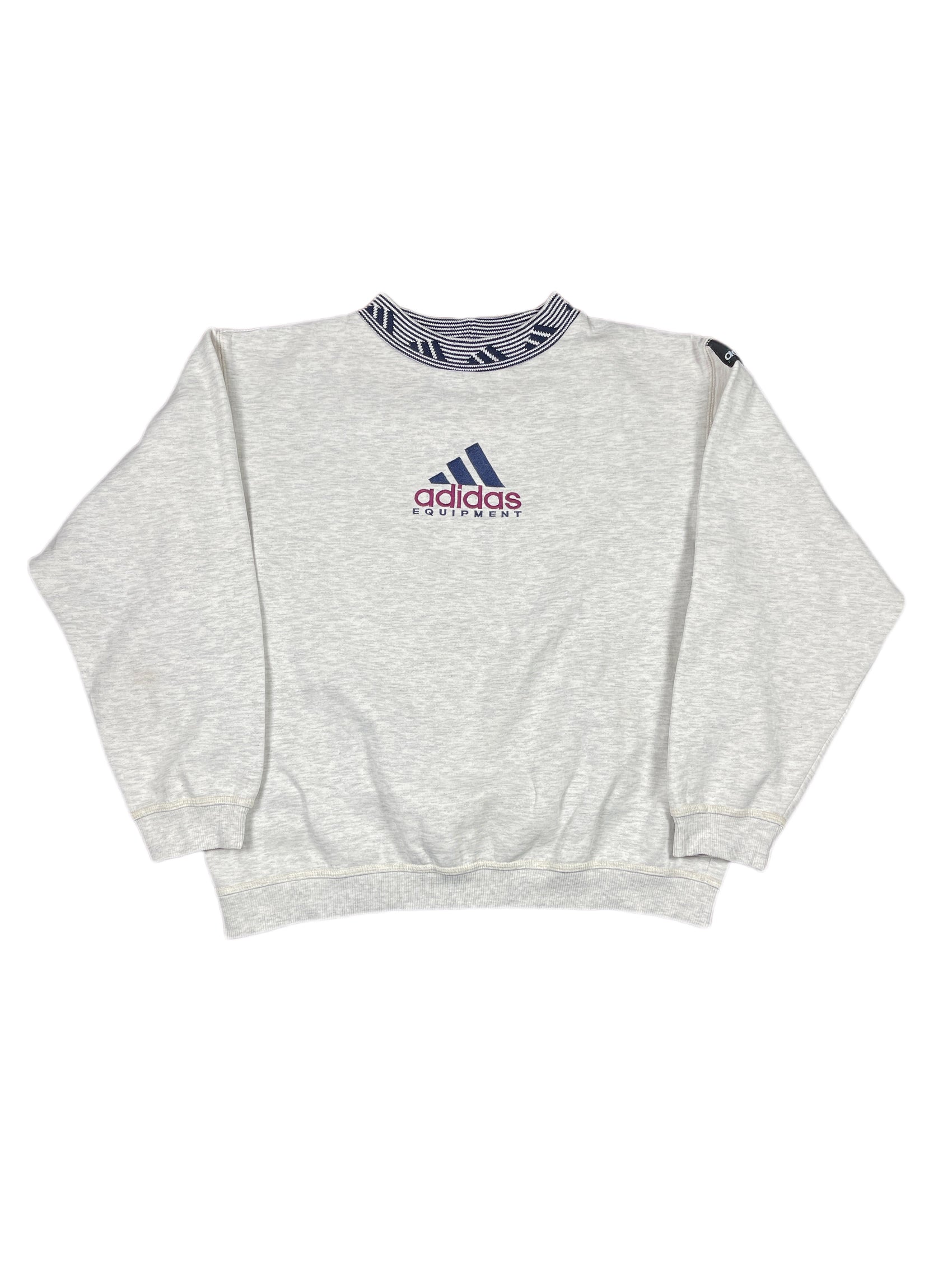 Vintage Adidas Equipment Sweatshirt Grey - L