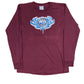 Vintage 1990s Nike Hoops Basketball Longsleeve Bordeaux Red XL