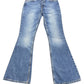 Y2k Levi's 544 04 Low Waist Flared Denim Pants Blue - M