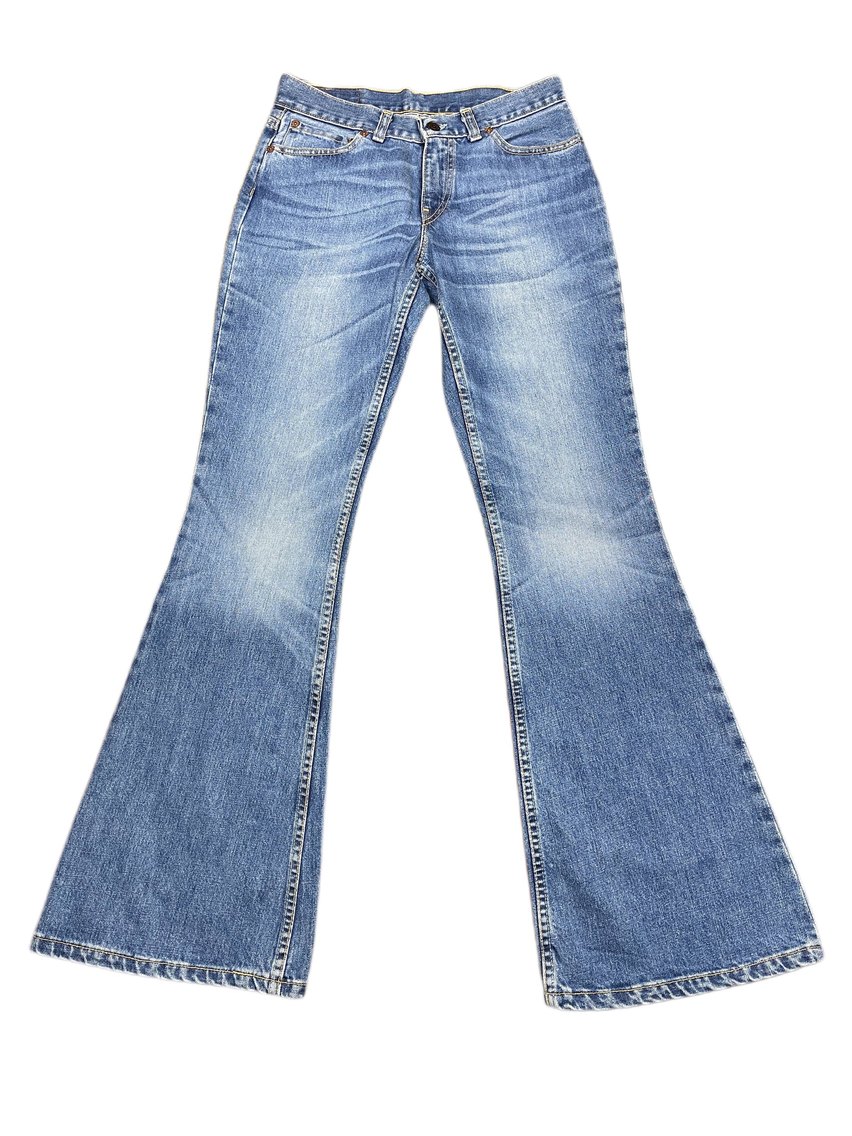Y2k Levi's 544 04 Low Waist Flared Denim Pants Blue - M