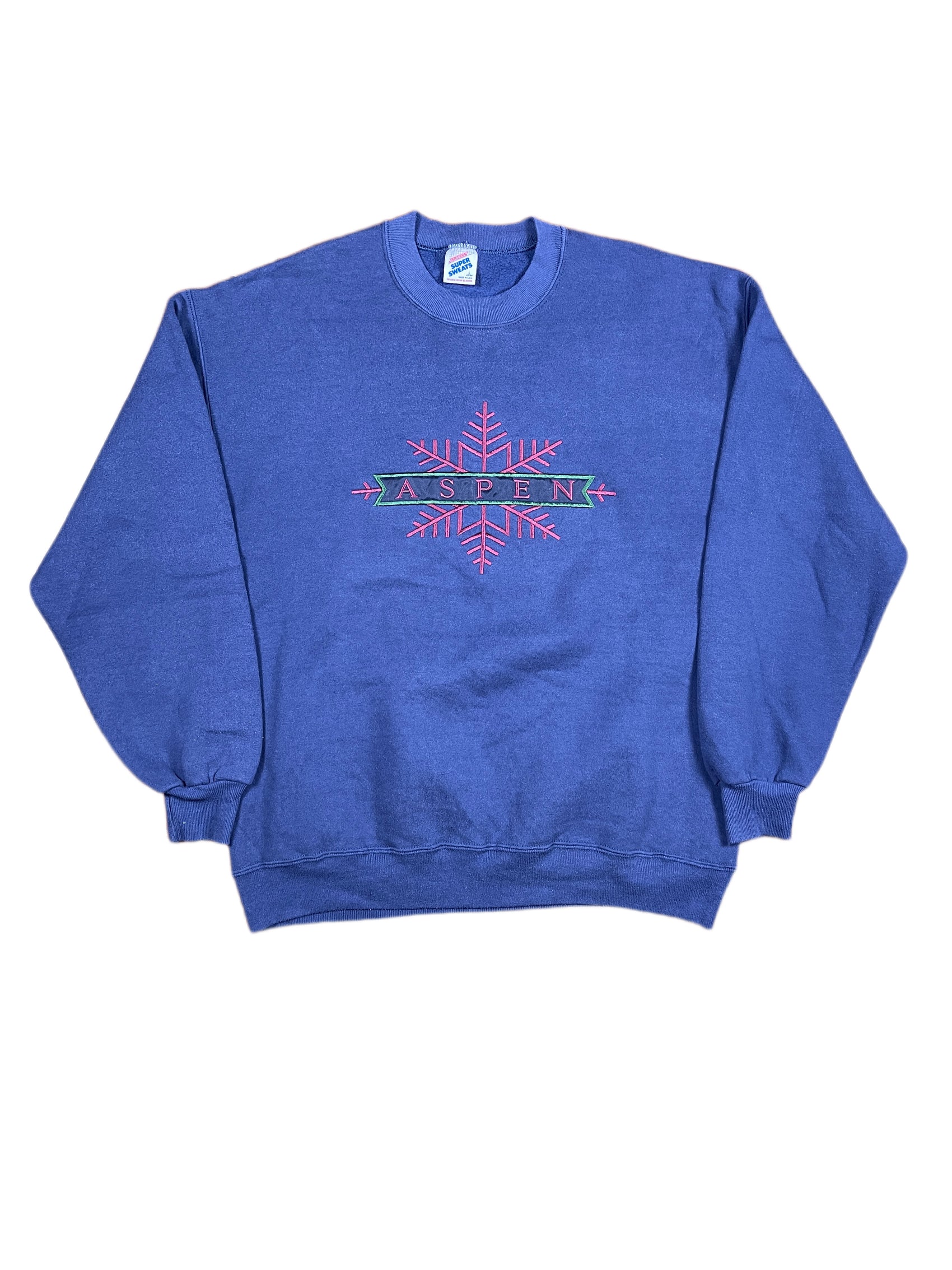 Vintage Jerzees Aspen Sweatshirt Navy - L